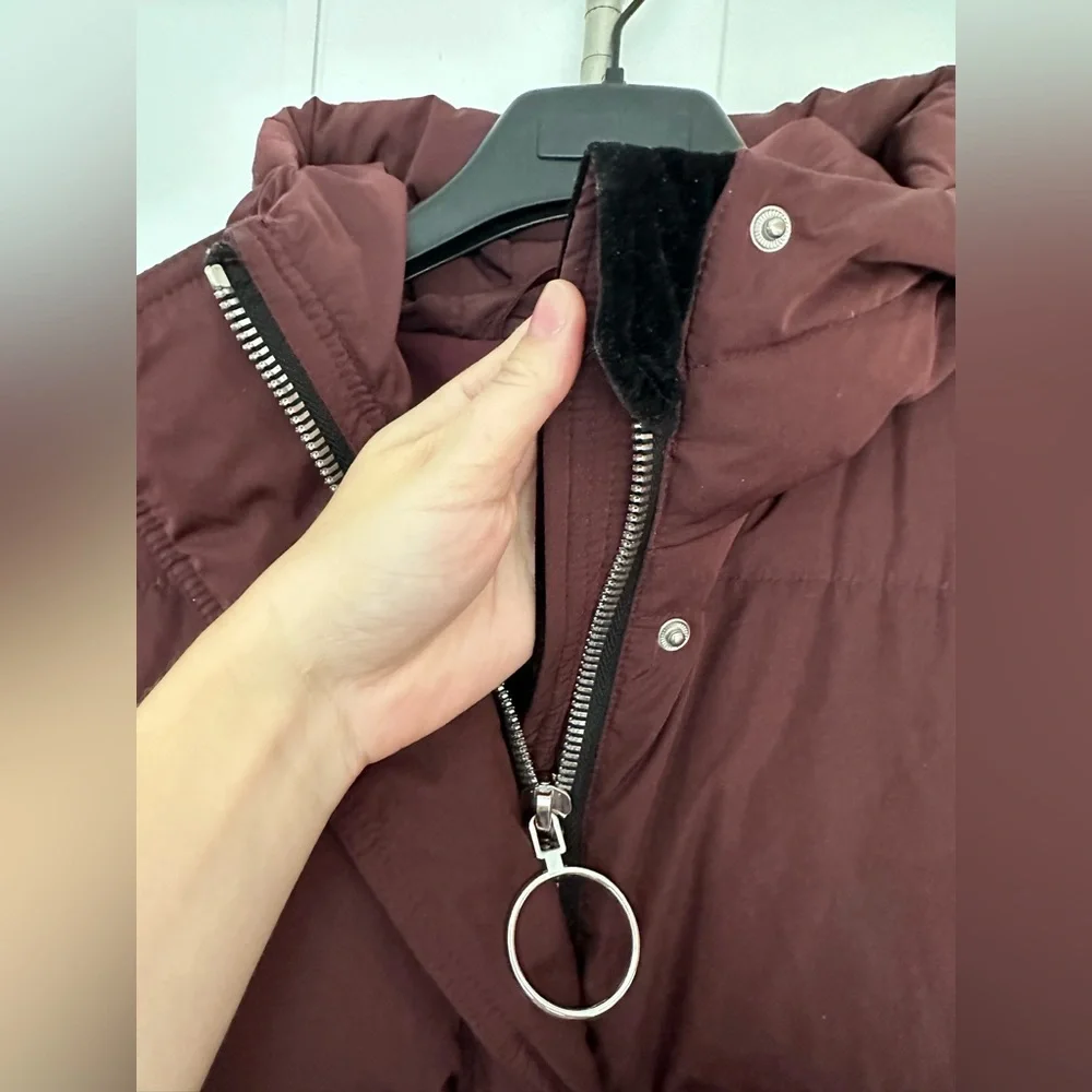 SOLD! SOLD! IENKI IENKI Puffer Jacket in Bordeaux Nylon Size M - Picture 14 of 16